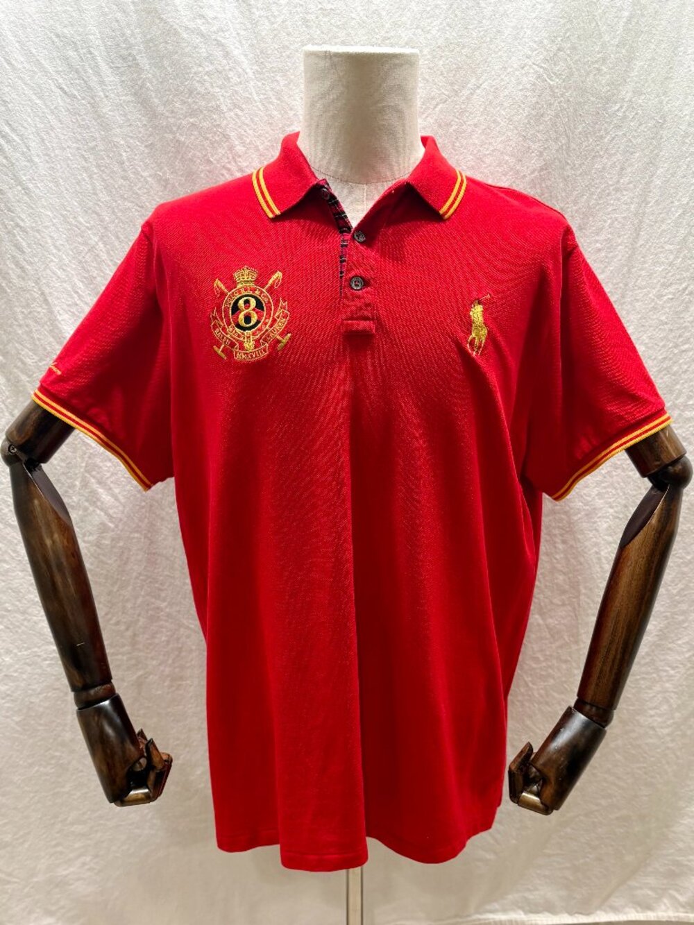Polo Ralph Lauren Custom Slim Fit Red Crest Polo Shirt Men’s XL
